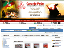 Tablet Screenshot of casadopeao.com